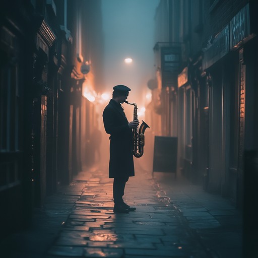 Imagine walking through london's foggy streets at midnight, the sound of a distant saxophone blending with ghostly whispers and mysterious rhythms. This haunting uk jack swing track uses eerie melodies and atmospheric effects to transport the listener to a surreal, otherworldly version of london, where past and present merge in a mesmerizing dance of shadows and light.