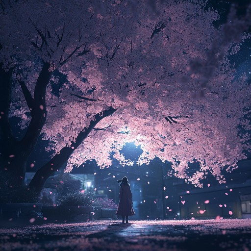 A serene piano composition imbued with gentle anime inspired melodies, evoking a tranquil, reflective atmosphere under the moonlight, ideal for intimate or romantic moments