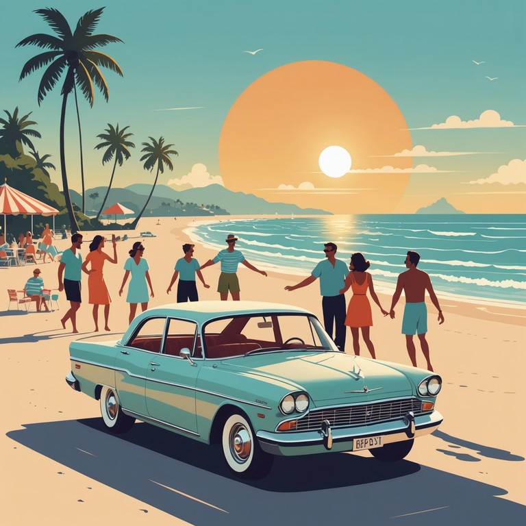 A cheerful, rhythm heavy song that channels the spirit of 60s summer dance hits, perfect for reviving the good old days.