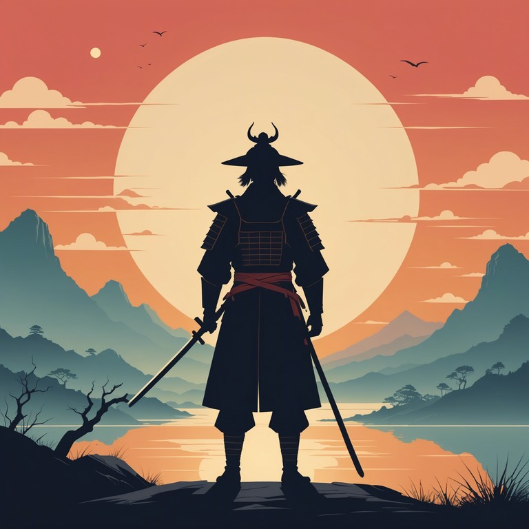 This track is designed to accompany intense, high stake battles in anime, featuring swift tempo and escalating dynamics to match the visual energy of sword fights and dramatic confrontations. The composition uses a mix of traditional japanese instruments and modern synth to create a dynamic, suspenseful atmosphere.