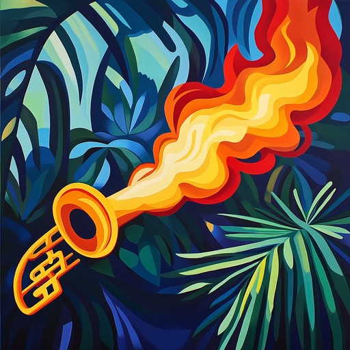 A high energy instrumental salsa piece that fuses traditional latin rhythms with powerful orchestral elements. The track features dynamic trumpet solos, vibrant percussion, and sweeping orchestrations that transport listeners to a grand tropical celebration.