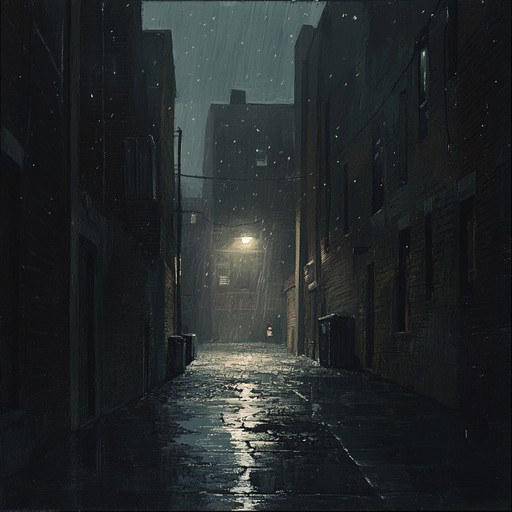 Dive into the somber ambiance of a lonely midnight urban landscape, where the soft pattering of rain and haunting ambient textures create a reflective and melancholic atmosphere. The subtle blend of electronic beats and soulful bass lines guides the listener through a journey of introspection and solitude.