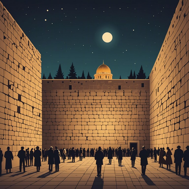 This composition intertwines the sultry sounds of modern music with traditional jewish melodies, crafting a captivating, sensual experience designed to evoke the atmosphere of a mystical night in jerusalem. The blending of old and contemporary creates a unique sound landscape that's both inviting and intriguing.