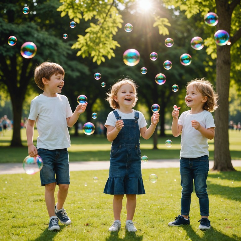 As if carried by a gentle breeze, this cheerful melody playfully dances through the air, evoking images of floating balloons and joyful laughter at a lively children's party.