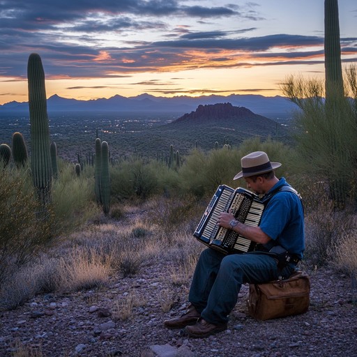 Immerse yourself in a tantalizing blend of western and oriental sounds, featuring the soulful melodies of an accordion, evocative of moonlit desert nights and exotic adventures.