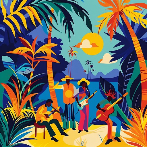 A captivating, rhythmic journey through tropical soundscapes, tropical mambo odyssey uses vibrant trumpet solos, complex percussion, and an engaging rhythm to deliver an uplifting and motivating instrumental track. Perfect for creating a joyful and optimistic atmosphere.