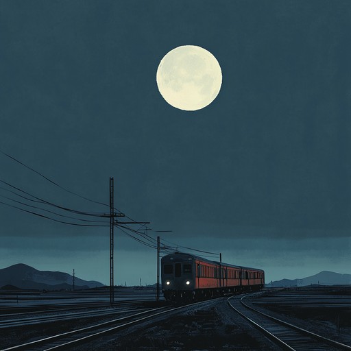 This piece captures the haunting essence of a midnight train journey, weaving together deep emotional storytelling with swelling dynamics that draw listeners into a world of sorrow and introspection. Featuring soulful guitar solos, aching melodies, and dynamic shifts, it paints a vivid picture of solitude and longing on a moonlit night.