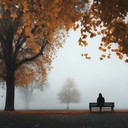 emotive ambient flute piece, reflecting autumn's melancholic beauty