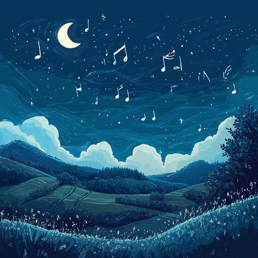 An instrumental lullaby that weaves mystical, calming tones into an ethereal melody, evoking a serene night under a starlit sky