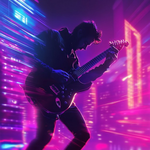 A fast paced instrumental showcasing energetic guitar riffs and pulsating drum rhythms, creating an atmosphere of thrilling excitement and edge of the seat intensity. Perfect for action packed scenes and adrenaline fueled moments.