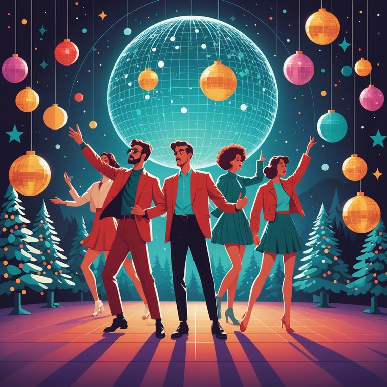 A holiday party where modern dance music meets traditional festive joy with thrilling synth breakdowns and joyous beats. Ideal for festive dance parties or as a background track to inject holiday spirit into any event.