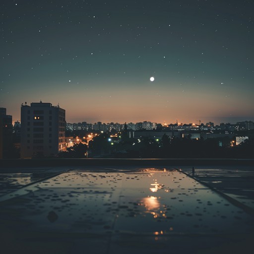 Experience soothing hip hop beats on a moonlit rooftop, where soulful melodies and delicate rhythms create an atmosphere of warmth and heartfelt expression. Perfect for late night reflections and deep connections.