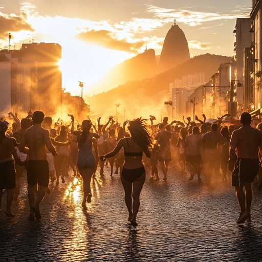 This track captures the essence of a lively rio de janeiro sunset with vibrant, groovy beats. It combines funky bass lines with traditional brazilian percussion, creating an unforgettable, danceable experience that transports listeners straight to copacabana beach.