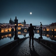 intimate strings echo through ancient city streets