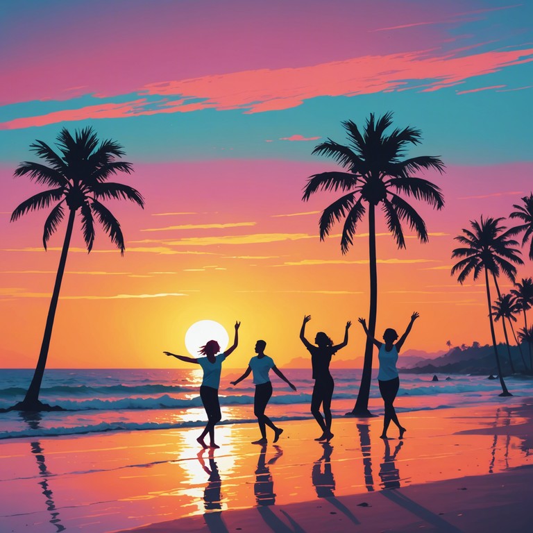 Imagine dancing on a beach as the sun sets, the mood is light and breezy, and the reggae beats smoothly transition into vibrant disco synths. The music captures the essence of summer joy, merging two beloved genres into one seamless experience.