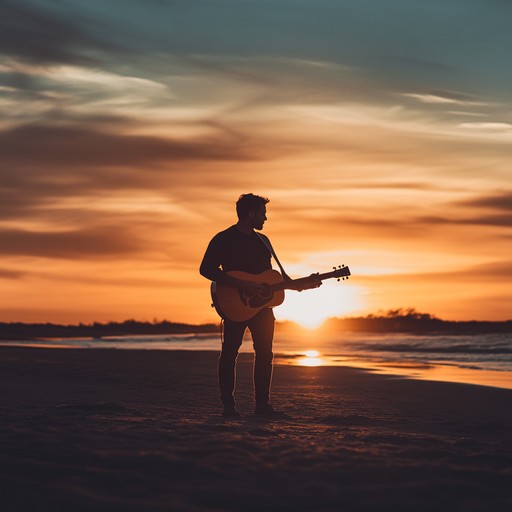 Imagine a gentle, shimmering tune that captures the warmth of a setting sun over a calm sea. The music gently sways like waves, creating a nostalgic backdrop for cherished memories. Perfect for a relaxing moment of reflection or a comforting background for quiet evenings.