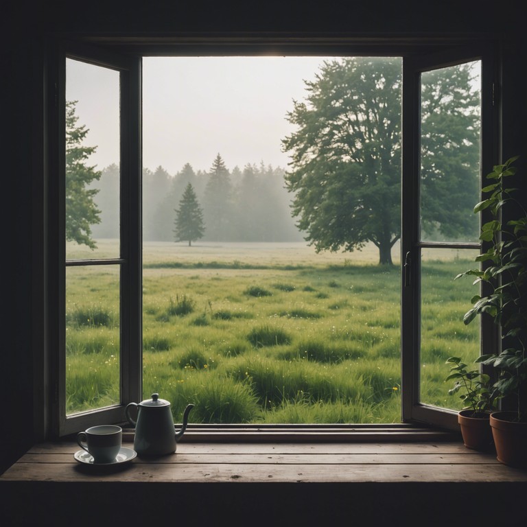 An instrumental theme that softly embraces the listener, evoking images of the first light of dawn gently illuminating a calm landscape. Perfect for quiet contemplation and relaxation.