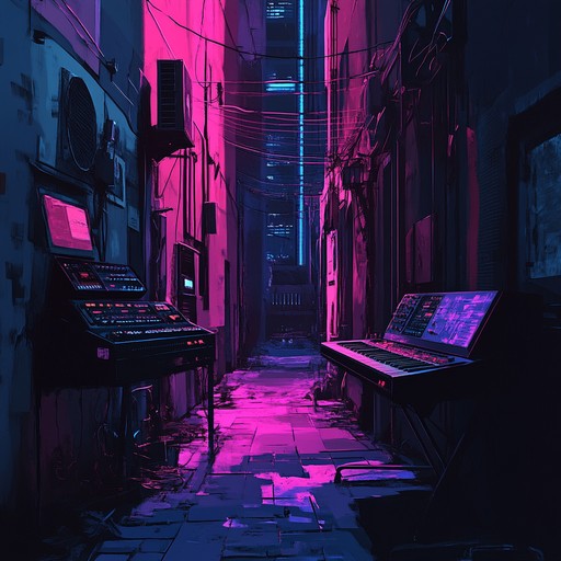 Dive into the dark, neon lit backstreets of the 80s. This track is fueled by gritty, driving synths paired with hard hitting beats that capture the essence of an urban showdown. The pulsating rhythm and tense atmosphere evoke an exhilarating sense of danger and excitement.