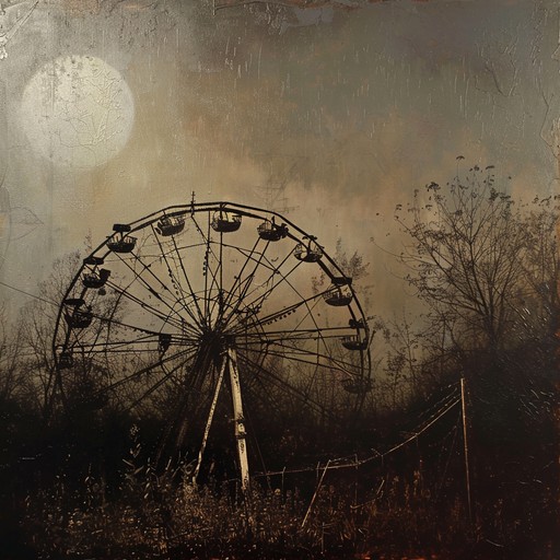 Eerie carnival melodies blend with ghostly echoes and chilling otherworldly tonalities, creating an atmosphere that transports you to a haunted carnival. Ethereal organ sounds dance with sinister whispers, and distant carnival noises create an unsettling soundscape perfect for dark atmospheric settings.