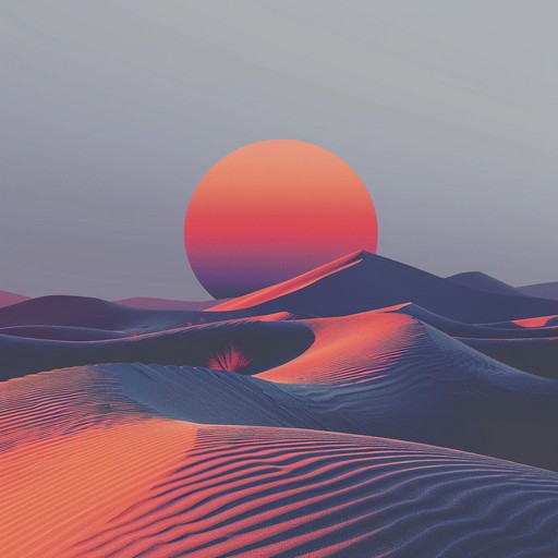 This track encapsulates the vastness and mysterious beauty of the sahara desert as the sun sets, evoking images of dunes and distant mirages. An evocative arabian flute leads, supported by understated percussion that mimics the soft winds and shifting sands.