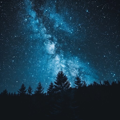 Imagine wandering through an ancient forest under a canopy of stars, where every gentle rustle of leaves and subtle cosmic tones create an immersive experience. The blend of serene nature sounds with ethereal ambient synths invites listeners into a world of deep serenity and celestial wonder.