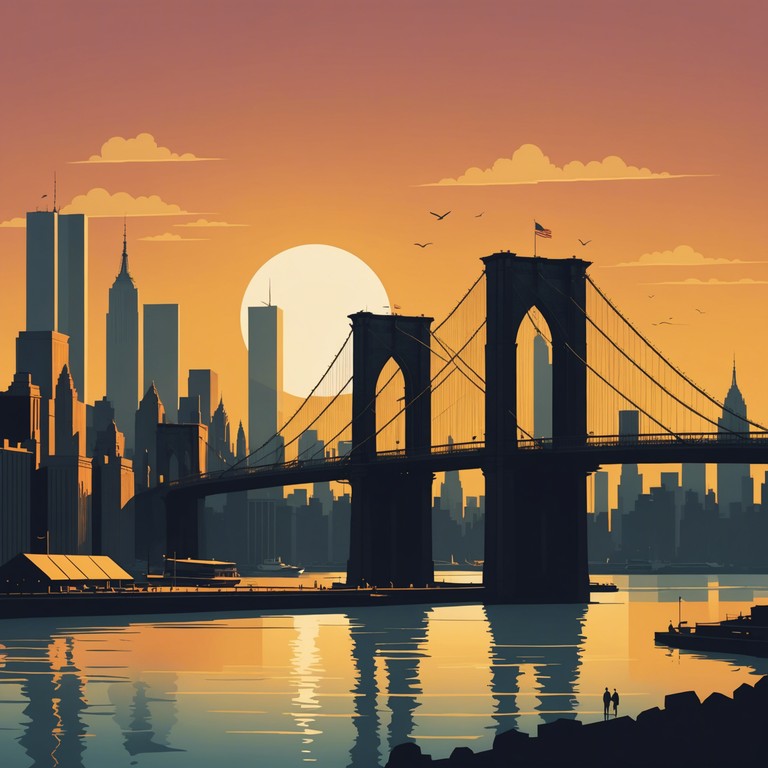 Immerse yourself in the soothing realms of a heartwarming trip hop track that encapsulates the essence of brooklyn at sunset. Blending mellow beats with smooth, flowing melodies, this piece tells a story of urban tranquility and nostalgic comfort, perfect for evening relaxation.