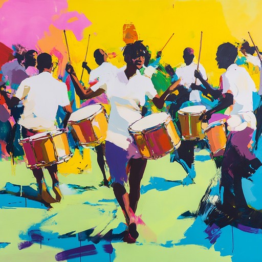 A thrilling afro cuban instrumental featuring rapid rhythmic beats and high energy percussion. Feel the pulse as african drums take the lead, weaving through complex danceable patterns and driving the rhythm forward. Perfect for creating an intense, suspenseful atmosphere.