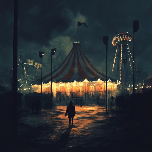 A chilling blend of eerie carnival music and a quirky waltz rhythm that conjures images of an unsettling circus. With dissonant accordions, creepy clowns lurking in the shadows, and odd sound effects, this track creates a perfect atmosphere for horror and novelty alike.