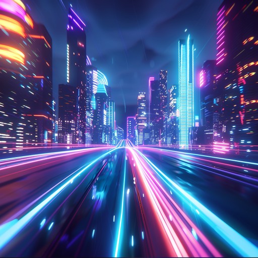 Dive into the neon lit cityscape with a riveting cyberpunk soundtrack. Energetic synth melodies paired with pounding electronic beats create a high octane atmosphere. Feel the rush and vibrancy of a futuristic chase through bustling streets and towering skyscrapers.