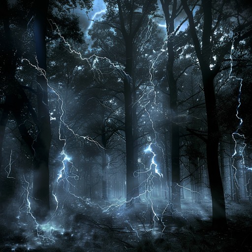 This instrumental rock track embodies the ominous foreboding of a thunderstorm at night, enveloping the listener in an intense and menacing soundscape. Starting with a deep, pulsating bass, the music evolves with powerful, distorted guitar riffs and relentless drumming, interspersed with chilling wind howls and thunder sounds.