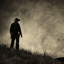 a slow, melancholic country ballad capturing the solitude and heartache of a cowboy's life on the open range