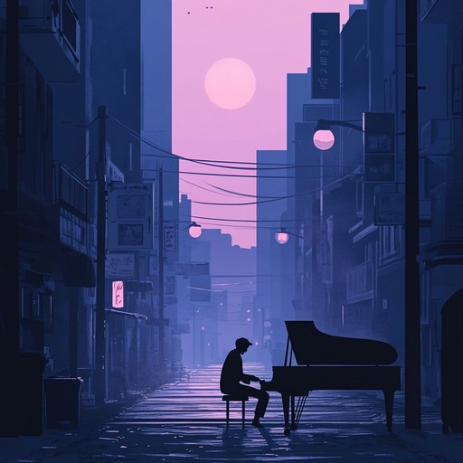 An instrumental track blending smooth r&b rhythms with urban soundscapes, capturing the essence of a serene night in the city under the glow of the moon.