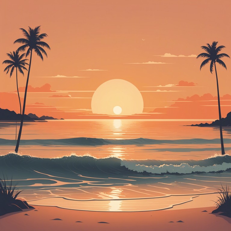 Imagine a soft, soothing melody that echoes the gentle caress of ocean waves and the rustle of palm leaves. This bossa nova track captures the essence of summer with a calming yet joyful melody played on a classical guitar, perfect for unwinding or softly enhancing the background of any daydream or peaceful gathering.