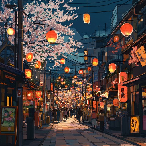 An invigorating jpop instrumental inspired by the lively atmosphere of a spring festival in japan. This track features a bright and catchy melody played on synthesizers, powerful and energetic drum beats, and playful electronic sounds. It's designed to make listeners feel as if they are dancing amidst cherry blossoms, capturing the joy and excitement of a bustling japanese celebration.