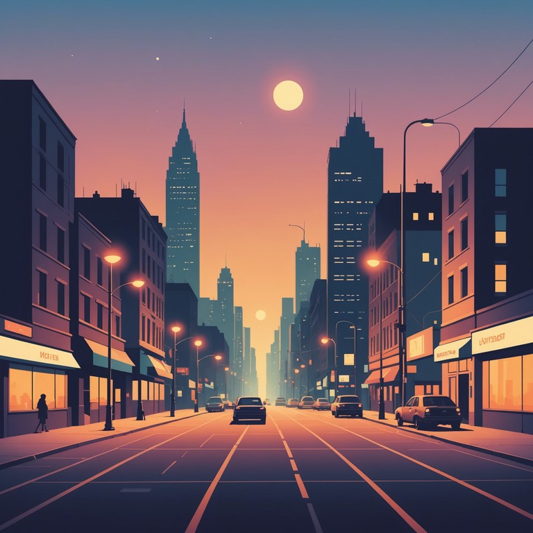 This track combines soothing electric piano melodies with ambient urban sounds, creating a reflective and peaceful audio journey that highlights the beauty of night in a lively cityscape.