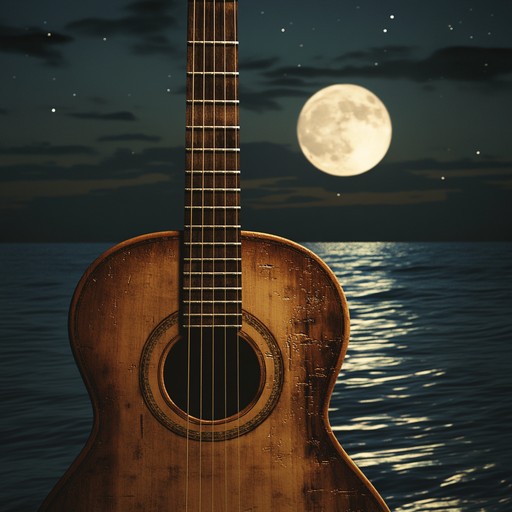 This instrumental samba captures the gentle essence of a tranquil night on the beach, utilizing smooth guitar chords, delicate percussion, and a calming rhythmic flow to create a beautiful, serene ambiance. Imagine the soft glow of moonlight reflecting on the waves, blending with the harmonious strum of guitar strings in a tender, peaceful melody.