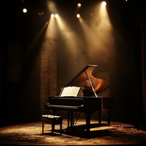 A touching piano composition that gently tugs at the heartstrings, perfect for scenes of reflection and longing on an intimate stage setting. A touching piano composition that gently tugs at the heartstrings, perfect for scenes of reflection and longing on an intimate stage setting.