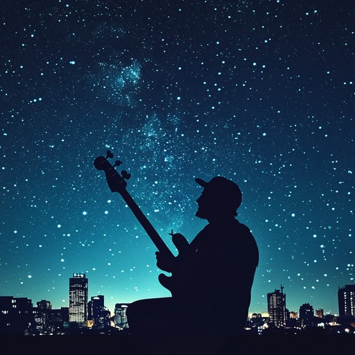 Experience a soothing blend of funk rhythms and gentle melodies that encapsulate the cool breeze and lights of a city at night.
