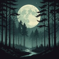 mysterious, deep orchestral rock soundscape builds tension.