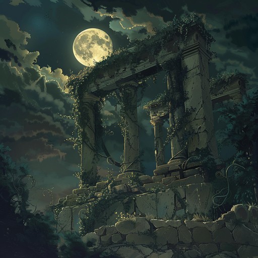 Step into the realm of faded ancient memories, where ruins come alive with spectral whispers. Their haunting voices intermingle with shadows that shift unsettlingly, creating a profoundly eerie and mysterious atmosphere.