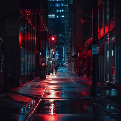 The track captures the essence of wandering through bustling city streets under glowing neon lights, with layers of complex rhythms and a sense of both isolation and connectivity woven throughout.