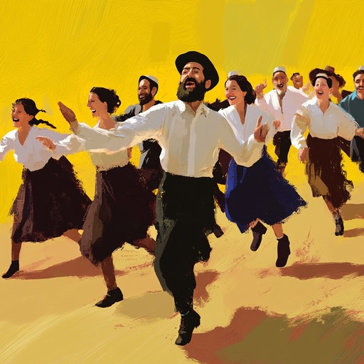 This lively instrumental explores joyful jewish dance rhythms, evoking community celebrations and cultural pride