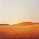 a gentle soft rock instrumental evoking peaceful rural sunset scenes