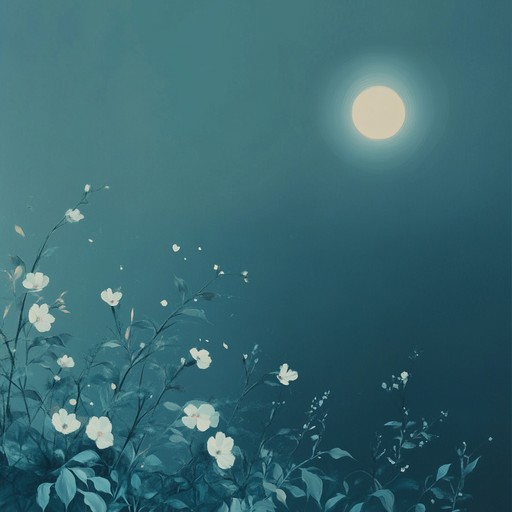 A delicate waltz capturing the serene ambiance of a moonlit garden. The melody's gentle sway enhances the intimate feelings of a quiet, shared moment. Envision a soft, starry night where emotions blossom under the silver glow of the moon, wrapped in the tender embrace of love.