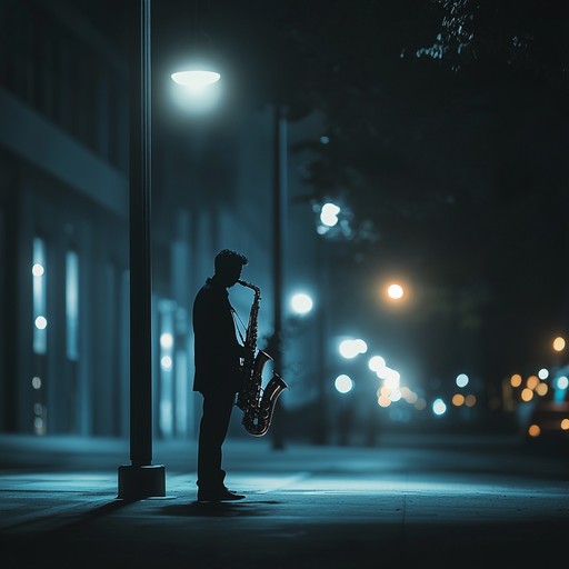 A melancholic swing instrumental that evokes feelings of isolation amidst the energy of city nightlife, featuring soulful saxophone melodies and soft rhythms that stir nostalgia and reflection