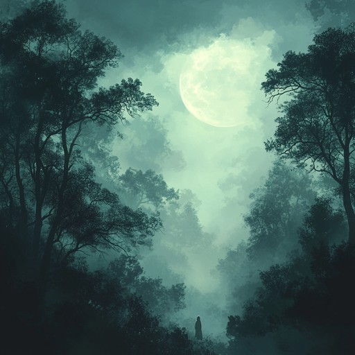 A soothing instrumental featuring haunting melodies blending ambient and neoclassical styles, creating an atmosphere of introspection and serenity under moonlight