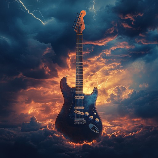 An intense instrumental hard rock track that captures the ferocity of a raging storm, featuring powerful guitar riffs, thunderous drums, and driving bass lines to energize listeners.