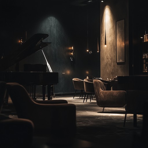 A gentle combination of smooth jazz elements and eerie undercurrents, creating an unsettlingly peaceful atmosphere. The mellow saxophone melodies weave through a backdrop of soft, dissonant chords, providing a soothing but subtly disconcerting listening experience. Ideal for late night introspection or setting a mysterious, relaxing ambiance.