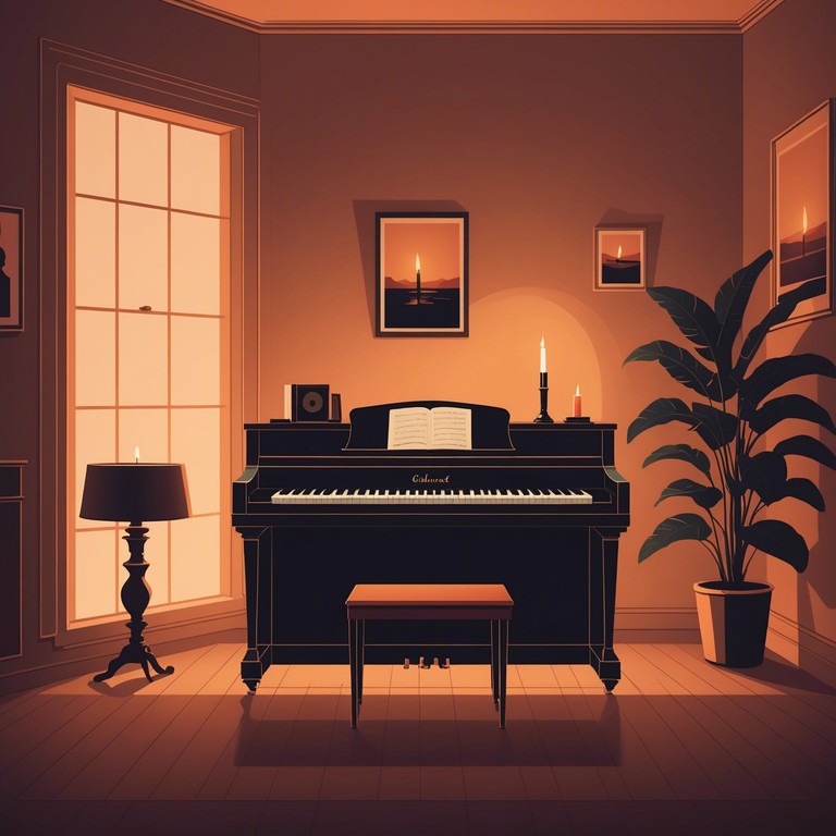 The alternative description elevates the initial setup, emphasizing the electric piano’s gentle cadences under a starlit sky, echoing the sentiments of lost times and serene nights.