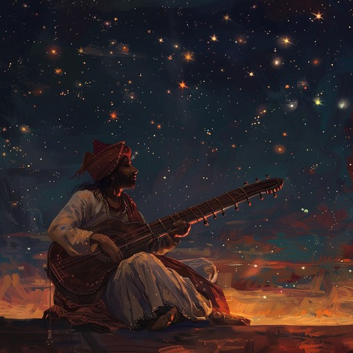 A mystical journey through ancient ragas that brings otherworldly sounds to life. This meditative and enchanting piece offers a serene escape from reality.